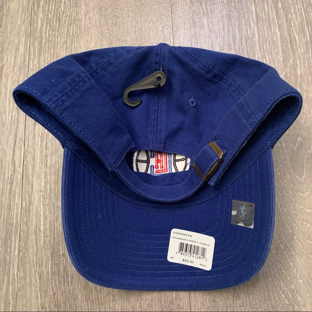 NWT Los Angeles Clippers ‘47 Brand Clean Up Royal Blue Adjustable Hat Adult OSFA - Picture 3 of 4